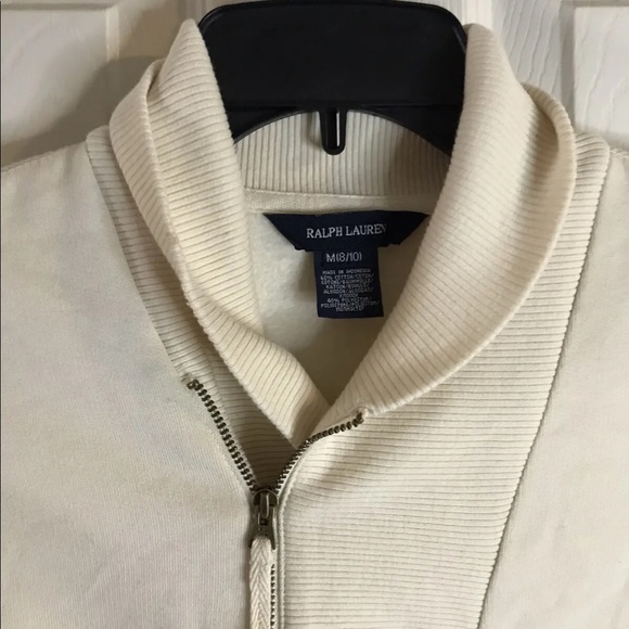 NEW Ralph Lauren Youth Girls Tunic Sweatshirt -IVORY- Dress Size Medium - Picture 5 of 9